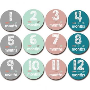 1-12 Month Baby Sticker Set