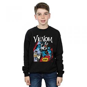 Marvel Venom Lip Reading Tee for Boys (Black, 9‑11)