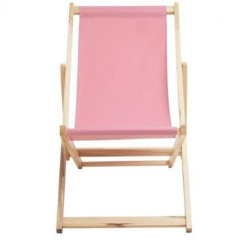 Beauport Natural Pink Deck Chair