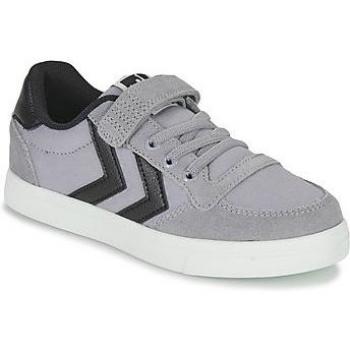 Hummel Slimmer Stadil Low Sneaker Grau Flach Kinder 36