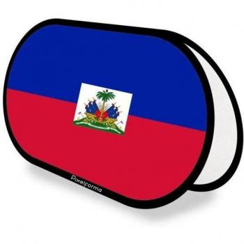 Haiti Classic Flag 70x120 – Two‑Way Print, Pliable & Retractable