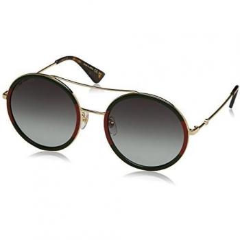 Gucci Gafas de Sol Unisex GG0061S 003 Metal Dorado Verde