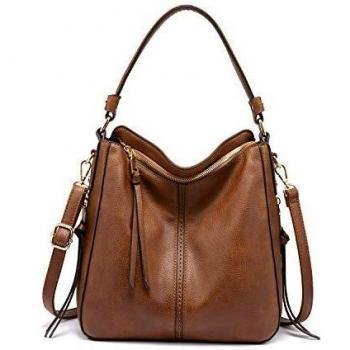 Sac hobo en cuir synthétique pour femmes