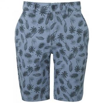 Wombat Men's Blue Palm Print Swim Shorts