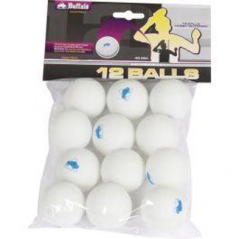 Balles de tennis de table Buffalo Hobby Outdoor 12pcs. (Blanc)