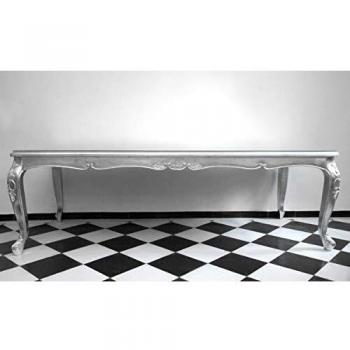 Casa Padrino Barock Esstisch Silber 240 x 100 cm