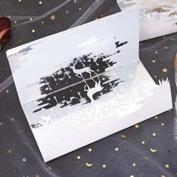 3D Mirror Reflection Greeting Cards with Envelope for Wedding