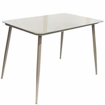 Table en verre gris