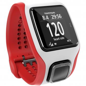 Montre GPS Multi-Sport Cardio TomTom Blanc/Rouge