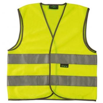 WOWOW Reflex‑Mesh‑Gilet für Kinder – 100 % Polyester, waschbar