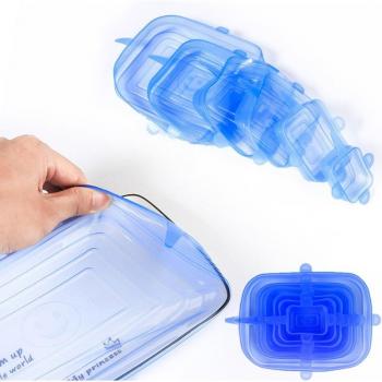 Couvercles en silicone universels pour bols, lot de 12