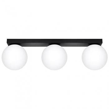 Plafonnier Yoli Sollux Acier Verre 15 cm