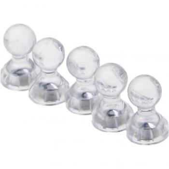6pcs Clear Magnetic Thumbtacks for Whiteboard Use