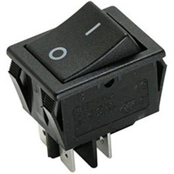Pulsante levetta a doppio contatto 16A/250V Electro Dh Colore Nero