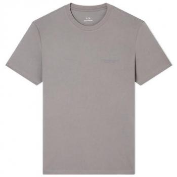 EAX T‑shirt uomo con logo in petto – Colore grigio medio – Taglia XL