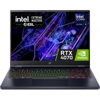 ACER Predator PHN14-51-94M2 – Intel Core Ultra 9, 185H, 3K Display, 32GB LPDDR5x, 1TB SSD, RTX 4070, Wi‑Fi 6E, Windows 11 Home, Black
