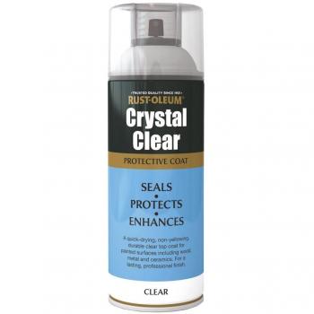 Rust-Oleum AE0040002E8 400ml Crystal Clear Spray Paint-Semi Gloss