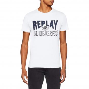 Replay Herren T-Shirt M3598 .000.2660 Weiß ohne Größenangabe