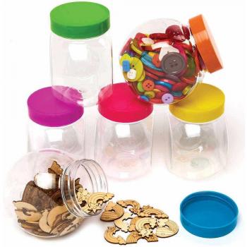 Craft Storage Jars (Pack of 6)