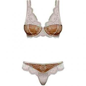 Obsessive Damen 853-SET-2 Set 2 Teile Erotische Unterwäsche, Weiß