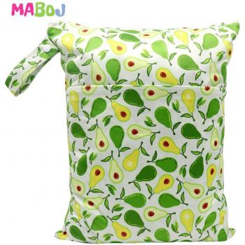 Bolsa de pañales impermeable con cremalleras MABOJ