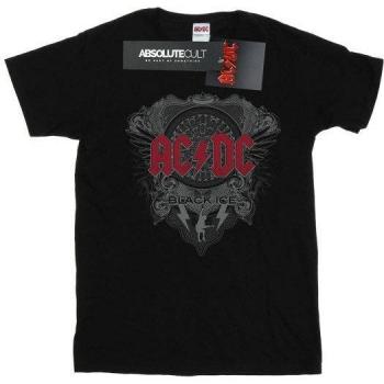 Black Ice Red Cotton Boyfriend Tee