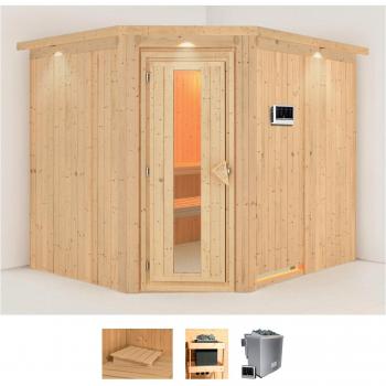 Karibu Sauna Marit, 231 x 196 x 198 cm, 9 kW