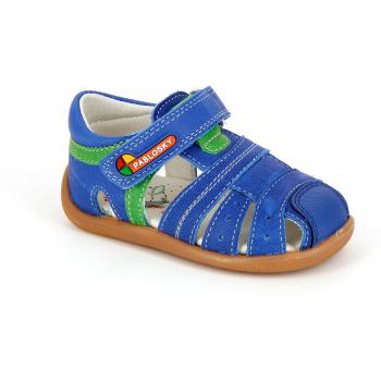 Pablosky Kinder-Sneaker Unisex 76046 Klettverschluss, Farbwechsel (Blau Grün), 19