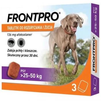 Frontpro 15 g Flea and Tick Tablets for Dogs 25-50 kg