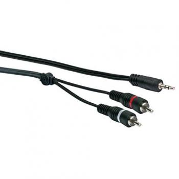 Schwaiger TFS2115HQ 150 cm Audio­kabel mit CINCH & 3,5 mm Klinke – „Präzise Signalweitergabe“