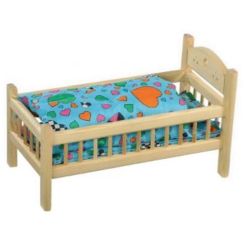 Lit de poupée avec tiroir et étagère