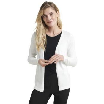 Kaffe XS White Simple Knit Cardigan