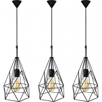 Suspension Tosel Design Pyramidal Noir
