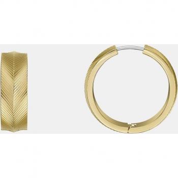 Fossil Damen Creolen Harlow Edelstahl IP Gold