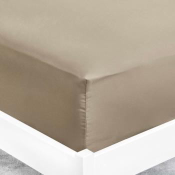ViscoSoft Housse Grande Taille 80x200 cm – Beige Foncé, Bonnet de 30 cm