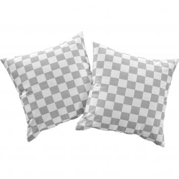 Milo‑Karo‑Set: 2 Kissenhüllen, 50×50 cm – ohne Füllung