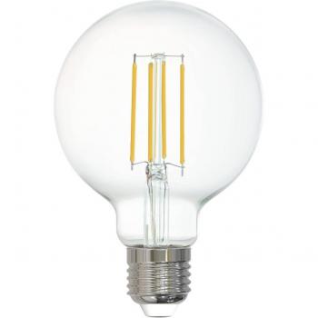 Eglo Globe LED Lampe E27, weiß, dimmbar, 6W