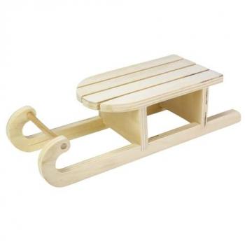 Plein-Skieur en Bois Brut – 24,5 x 9 x 6,5 cm