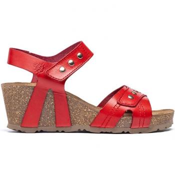 Zapatilla de Cuña Roja Yokono para Primavera y Verano