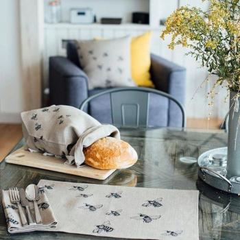 Helen Round Linen Bread Bag