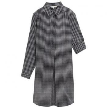 Tom Tailor Regular Fit Kleid aus Flanell