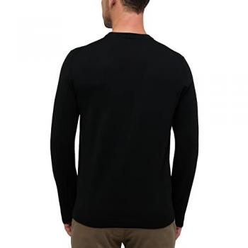 Eterna Merino Strickpullover schwarz Größe M