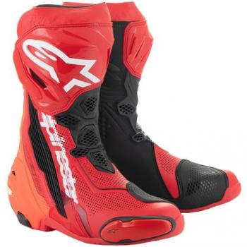 Alpinestars Scarpe Moto Supertech R Aria Rosso e Fluorescente 43