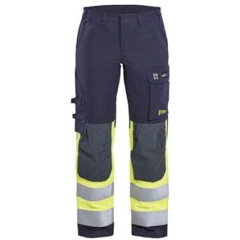 Pantalon de Travail Multinormes Femme Blaklader 7187 Marine/Jaune