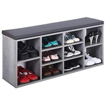 PortaScarpe Ricco Ingresso 104x49x30cm – Panca Rovere Grigio