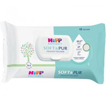 Salviette per Neonati Hipp Soft & Pur 48 pz