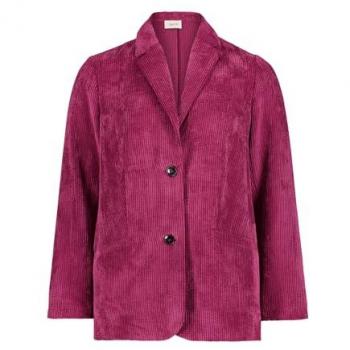 Kurzblazer Damen Cordblazer mit Eingrifftaschen in Dry Rose Gr. 34
