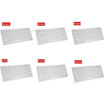 Teclado inalámbrico de 78 teclas, Bluetooth, para iPad/Windows/Mac en varios idiomas