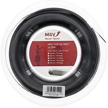 MSV Tennis Hex Ultra 200 m Black 1.30 mm String Reel
