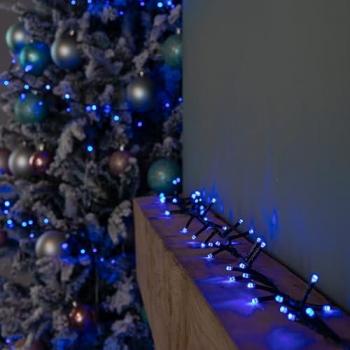 Samuel Alexander 15.5 m 600‑LED RGB Festive String Lights (White‑to‑Blue)